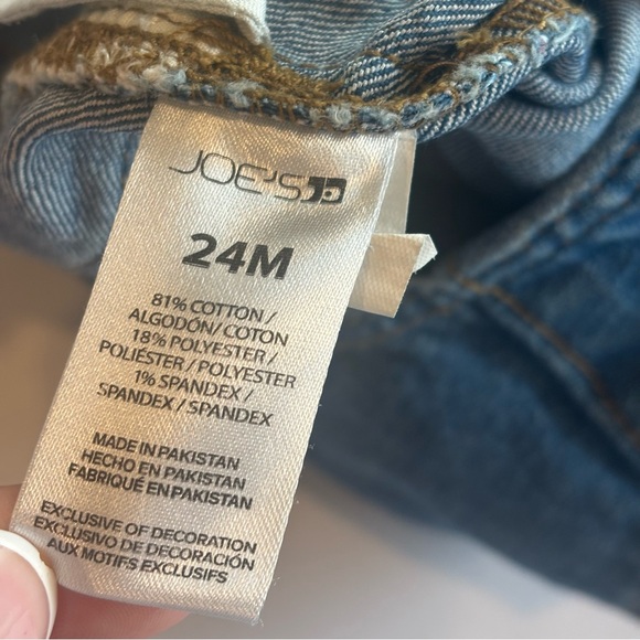 JOE’s JEANS Infant Toddler Denim Overalls Like New Size 24M - Picture 7 of 9